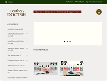 Tablet Screenshot of leatherdoctor.com